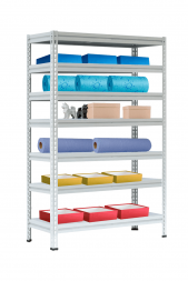 Стеллаж МС-Т 2000х1551х530 мм 7 ярусов настил металл