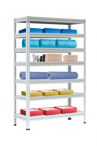 Стеллаж МС-Т 2000х1551х530 мм 7 ярусов настил металл