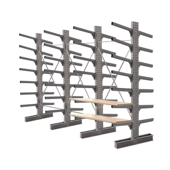 Стеллаж консольный двухсторонний КСр 2500х4392х1600 7 ярусов