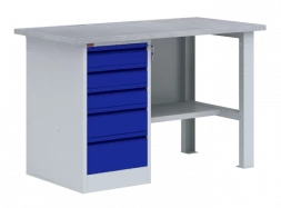 Верстак с одной тумбой ВП-3Т/1.6 1600 мм