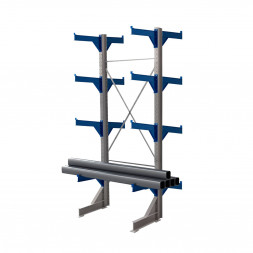 Стеллаж консольный двухсторонний КТр 4000х1740х2600 (1200) 4 яруса