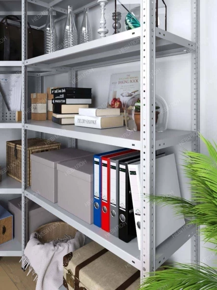 Стеллаж угловой МС 2000х1700х1700/500 мм 6 ярусов