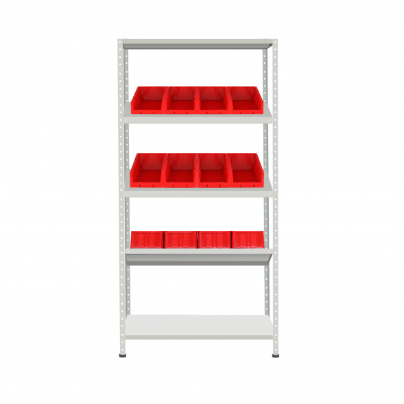 Стеллаж СТ-012 ESD 2000х1000х400 с 3 наклонными полками