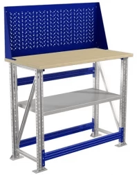 Верстак мини с перфопанелью гаражный M100.MF1/MF1.011