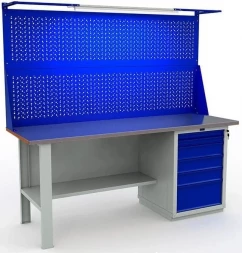 Верстак металлический для балкона усиленный W200.F2/WS6.021.W