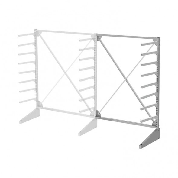 Стеллаж консольный односторонний Sortex 1920х1587х720 8 яруса ДС