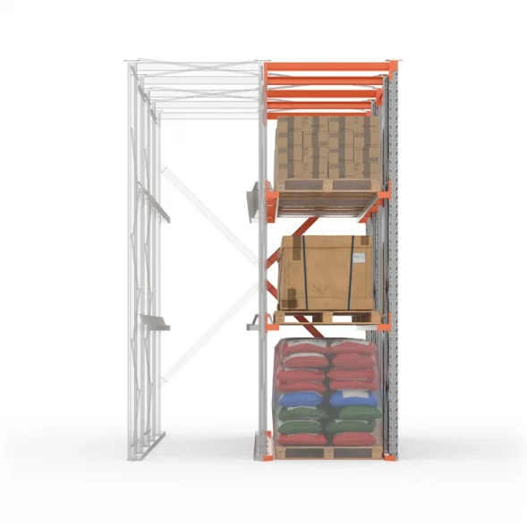 Стеллаж набивной паллетный ДС 4500х4200х1050 (85.1.5) 2 яруса