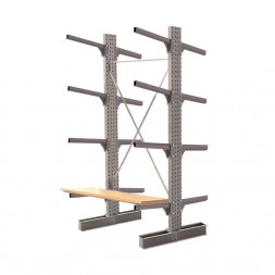 Стеллаж консольный двухсторонний КЛр 2500х1634х1300 (600) 4 яруса