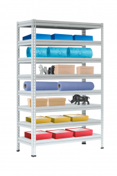 Стеллаж МС-Т 2000х1551х530 мм 8 ярусов настил металл