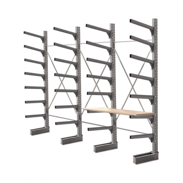 Стеллаж консольный односторонний КСр 2500х4392х960 7 ярусов