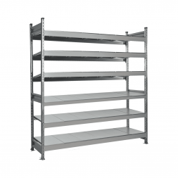 Стеллаж СТ-023 2700х2100х600 с 6 ярусами (рамы и настил - цинк)
