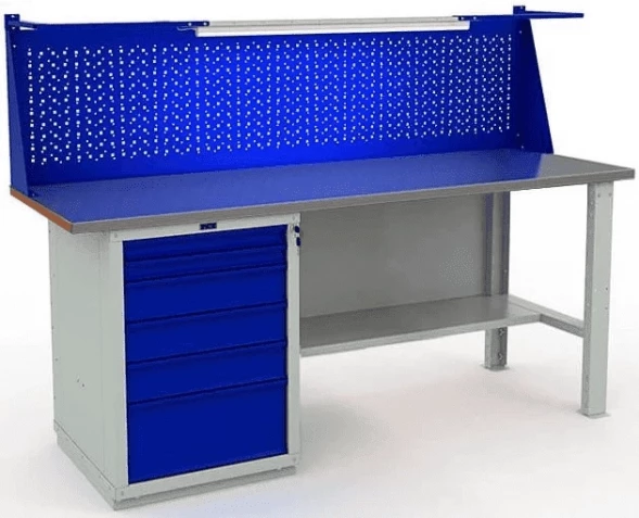 Верстак металлический с экраном W200.WS6/F2.011.W