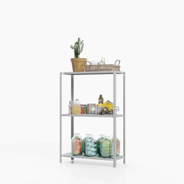 Стеллаж ТС-Лайт 1500х1200х300 с 3 сплошными полками