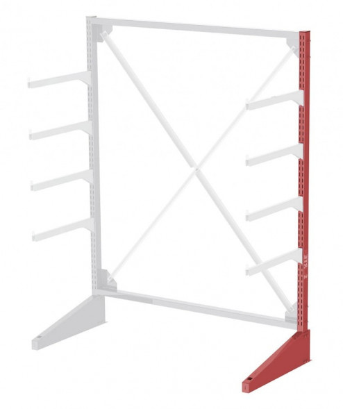 Стеллаж консольный односторонний Sortex 1920х1634х720 4 яруса