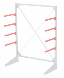 Стеллаж консольный односторонний Sortex 1920х1634х720 4 яруса