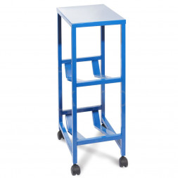 Мобильный стеллаж для воды Бомис-2П для 2 бутылей по 19 л, синий