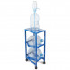 Мобильный стеллаж для воды Бомис-2П для 2 бутылей по 19 л, синий