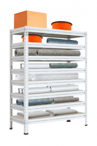 Стеллаж МС-Т 3000х1551х632 мм 8 ярусов (настил фанера)