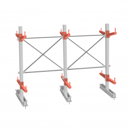 Стеллаж консольный СТ-062 2450х3160х1400 2 яруса +О двухсторонний
