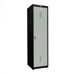 Шкаф металлический для инвентаря черный с серым