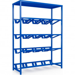 Стеллаж для воды Бомис-16П на 16 бутылей 19 л, синий