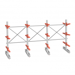 Стеллаж консольный СТ-062 2450х4660х1400 3 яруса двухсторонний