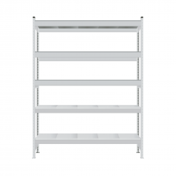 Стеллаж СТ-023 2500х1200х300 с 5 ярусами (рамы и настил - окрас)