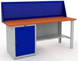 Верстак с деревянной столешницей и экраном W200.WS1/F2.010
