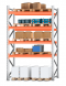 Стеллаж паллетный 3000х1800х1100 4 яруса (Р100.1.5Б120.1.5)