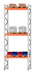 Стеллаж паллетный 6000х1800х1100 3 яруса Р100.1.5Б120.2