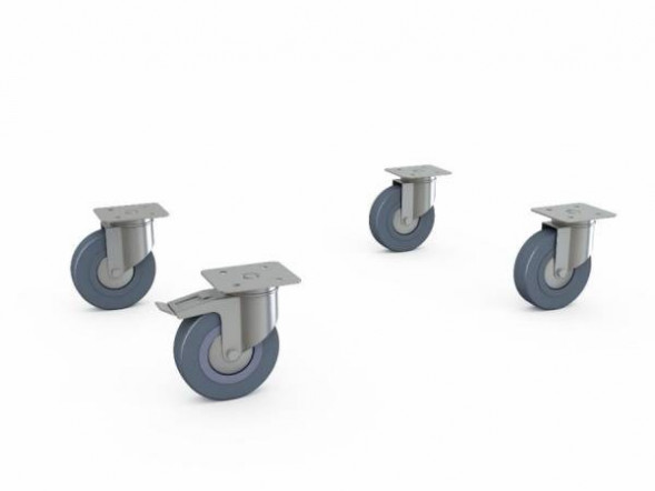 Комплект колёс 100 поворотные WOKER 03.000.027