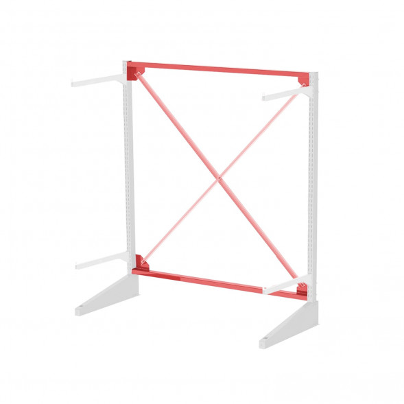 Стеллаж консольный односторонний Sortex 1920х1634х720 2 яруса