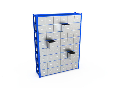 Система хранения с выдвижными ящиками BOXES M 2000.1500.400.B48