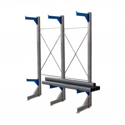 Стеллаж консольный односторонний КТр 4000х3360х1400 (1200) 2 яруса