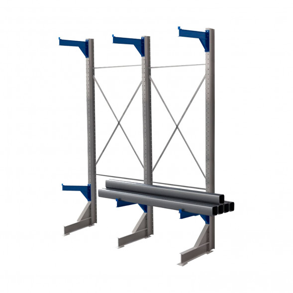 Стеллаж консольный односторонний КТр 4000х3360х1400 (1200) 2 яруса