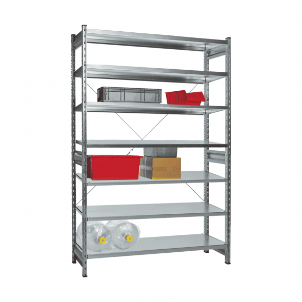 Стеллаж СТ-031 цинк 2491х1300х400 7 полок до 250 кг