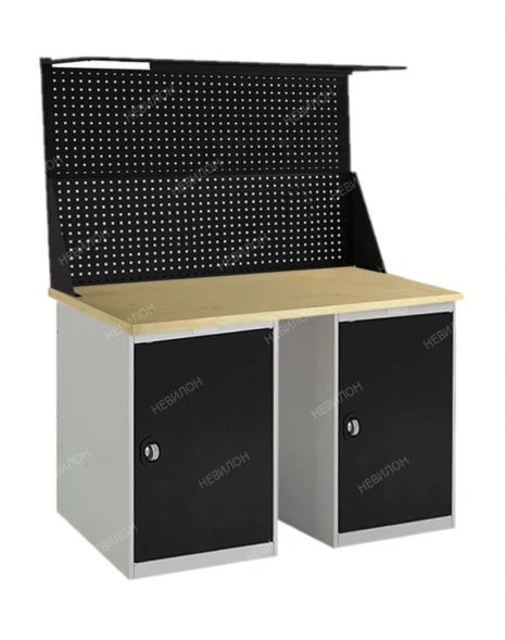 Верстак с полками для станка усиленный W 150.PТ1.Т1.021