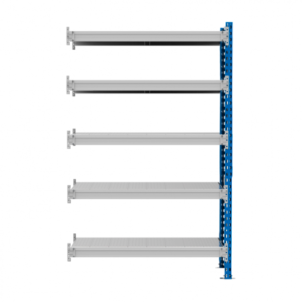 Стеллаж SGR-V 350 кг 2000х1500х800 5 ярусов (рамы RAL 5015 / настил цинк) ОС