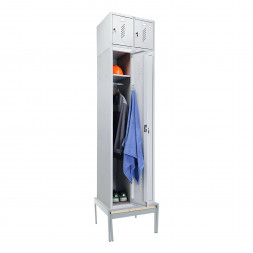 Шкаф LS-K-760 с выдвижной скамьей с антресолью