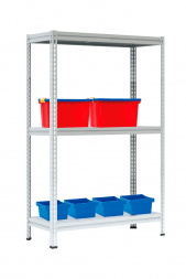 Стеллаж МС-Т 2000х1856х530 мм 3 яруса настил металл