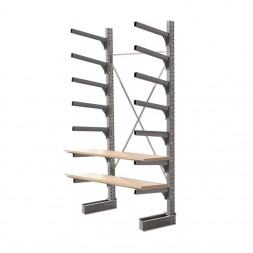 Стеллаж консольный односторонний КСр 2500х1696х960 7 ярусов