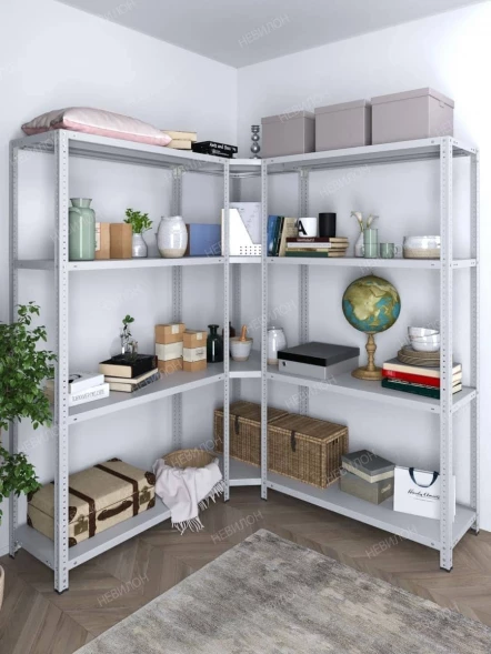 Стеллаж угловой МС 1800х1700х1700/500 мм 4 яруса