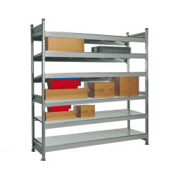 Стеллаж СТ-023 2200х1500х800 с 6 ярусами (рамы и настил - окрас)