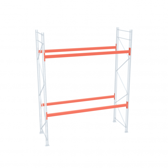 Стеллаж палетный ДиКом СП 2000х1800х1000 с 2 ярусами до 3300 кг / до 1650 кг на паллет П-70