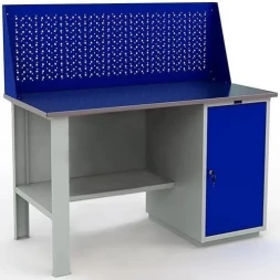 Верстак с экраном гаражный модульный WT140.F1/WD1.010