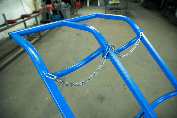 Тележка для газовых баллонов TOR ГБ-2, 2 баллона (250 литые колеса + 160 поворотное), шт