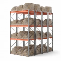 Стеллаж двойной глубины 5000х2700х1100 до 3250 кг / до 12670 кг секция