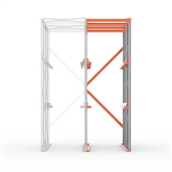 Стеллаж набивной паллетный ДС 4500х2550х850 (85.1.5) 2 яруса