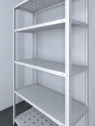 Стеллаж ТС Лайт 1800х1200х500 с 5 перфорированными полками