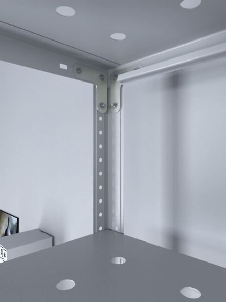 Стеллаж ТС Лайт перф. 2500х1200х500 8 полок